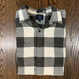 J. Crew Men's Slim Plaid Flannel Button-up Shirt